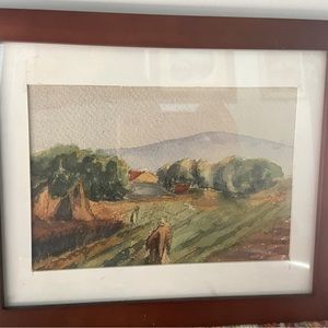 Original Watercolor Farm